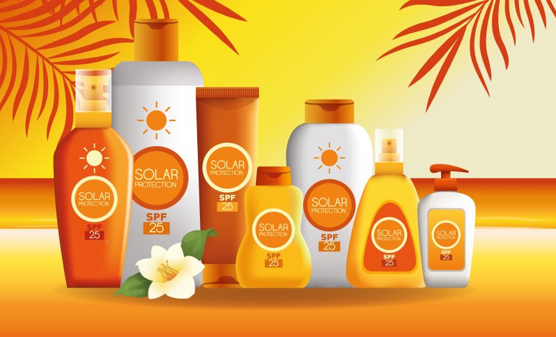 Slnečná kozmetika - produkty na slnko s vysokým stupňom ochrany SPF 50.